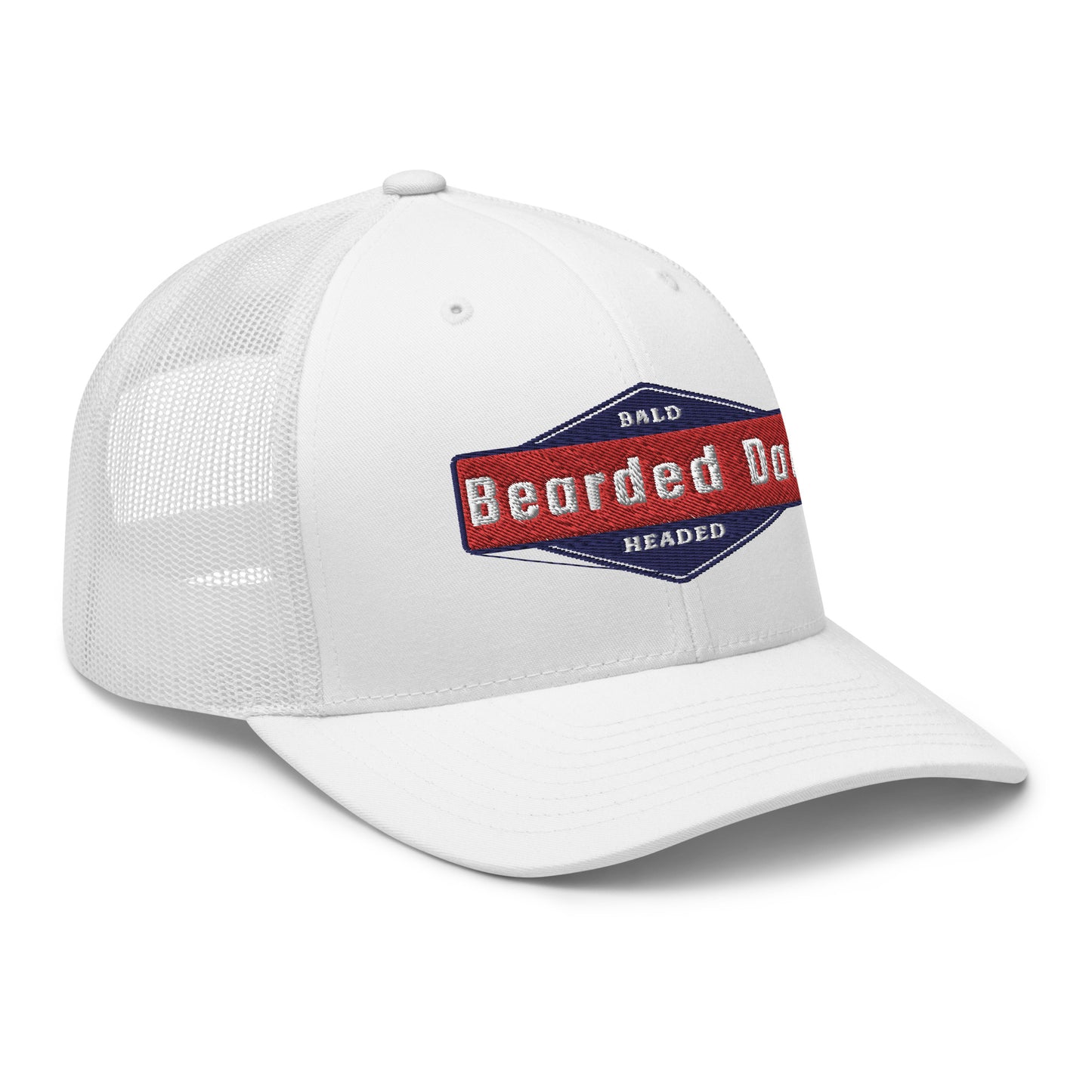Dad hat (bald headed and bearded) - embroidered