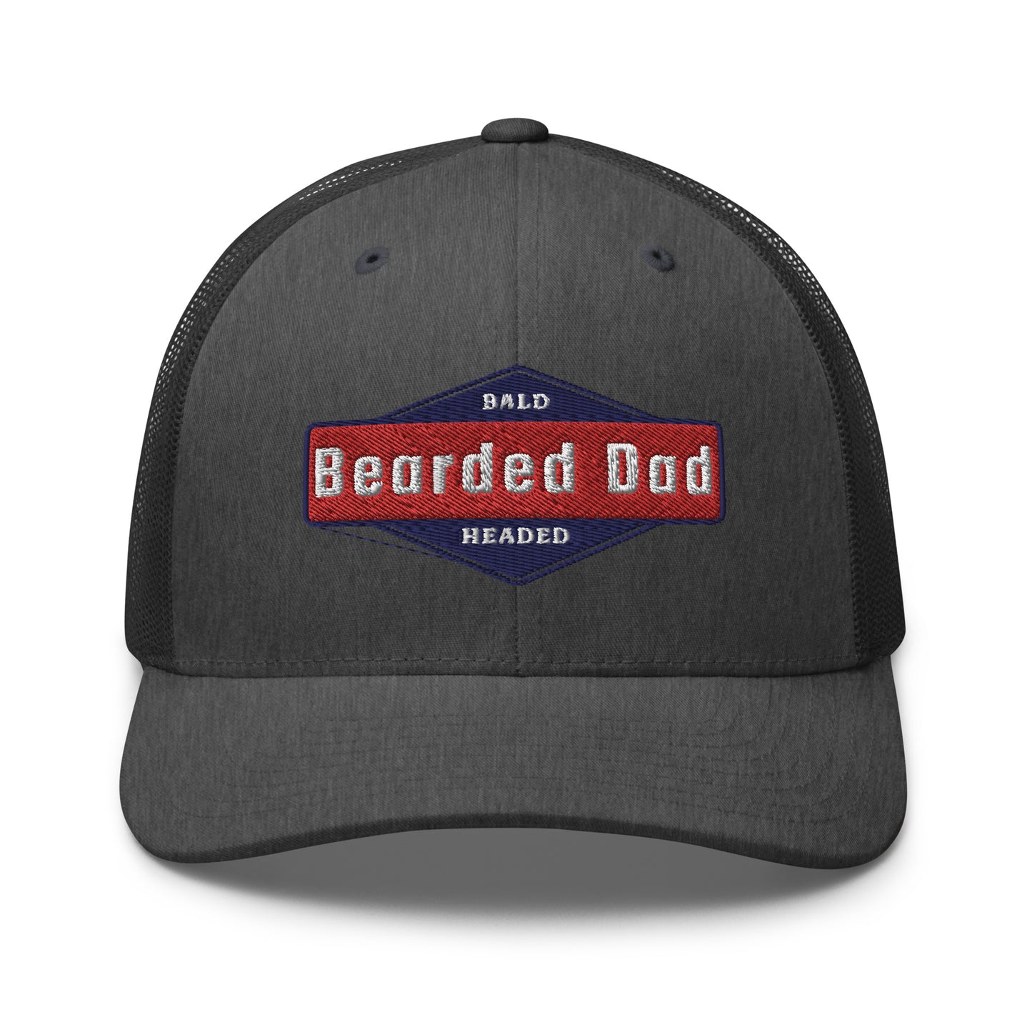 Dad hat (bald headed and bearded) - embroidered