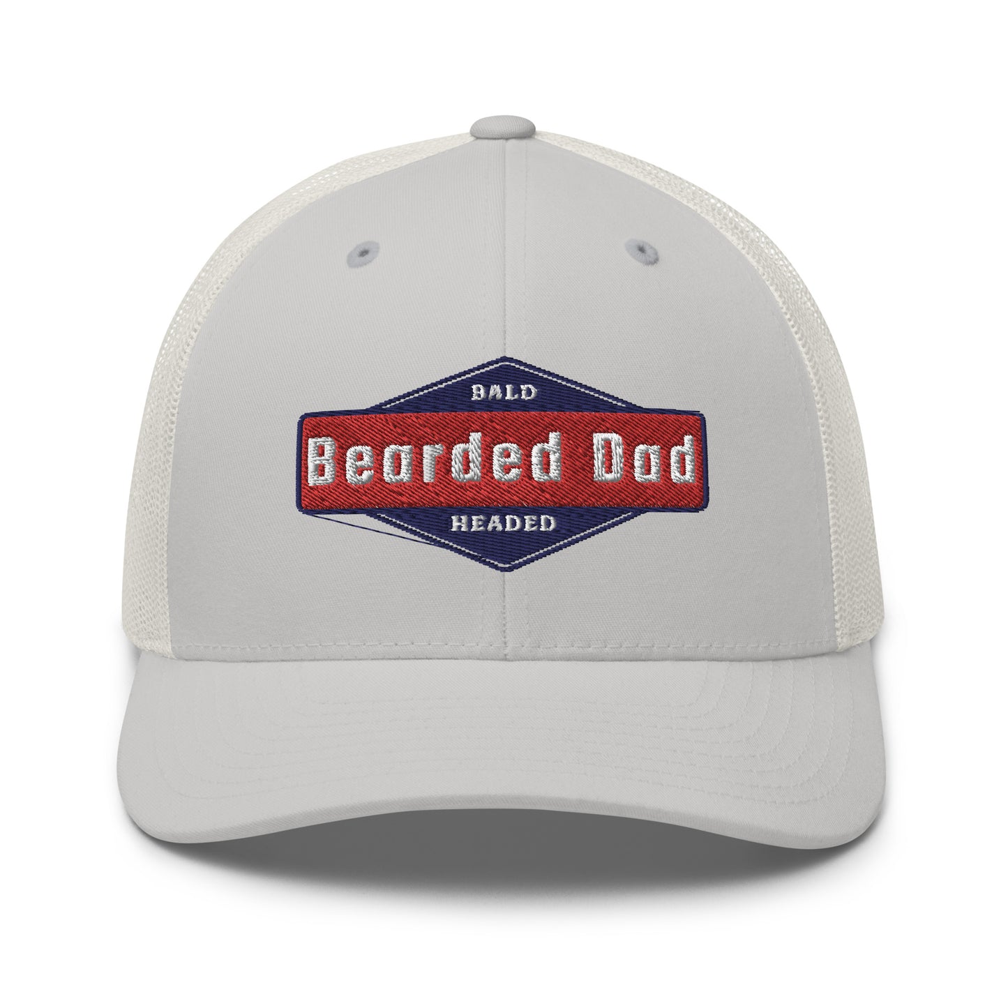 Dad hat (bald headed and bearded) - embroidered