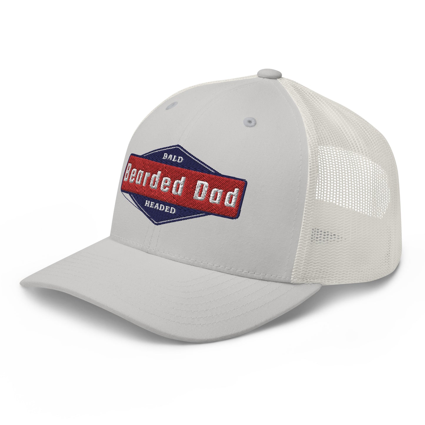 Dad hat (bald headed and bearded) - embroidered